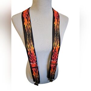 Flame Pattern Suspenders